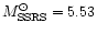 $M_{\rm SSRS}^{\odot }=5.53$