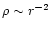 $\rho\sim r^{-2}$