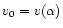 $v_{0}=v(\alpha)$