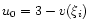 $u_{0}=3-v(\xi_{i})$