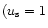 $(u_{\rm s}=1$