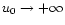 $u_{0}\rightarrow +\infty$