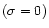 $(\sigma=0)$