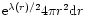${\rm e}^{\lambda(r)/2}4\pi r^{2}{\rm d}r$
