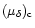 $(\mu_{\delta})_{\rm c}$