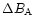 $\Delta B_{\rm A}$
