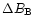 $\Delta B_{\rm B}$