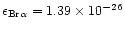 $\epsilon _{\rm Br\alpha}=1.39\times 10^{-26}$