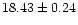 $18.43\pm0.24$