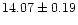$14.07 \pm0.19$