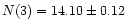 $N(3) = 14.10 \pm 0.12$