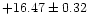 $ +16.47\pm 0.32$