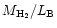 $M_{\rm H_{2}}/L_{\rm B}$