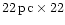 $\rm 22\,pc\times22$