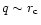 $q\sim r_{\rm c}$