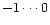 $-1 \cdots 0$