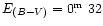 $E_{(B-V)}=0\hbox{$.\!\!^{\rm m}$ }32$