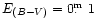 $E_{(B-V)}=0\hbox{$.\!\!^{\rm m}$ }1$