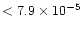 $< 7.9\times10^{-5}$