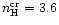 $n_{\rm H}^{\rm cr}=3.6$