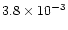 $3.8\times 10^{-3}$