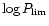 $\log
P_{\rm {lim}}$