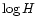 $\log H$
