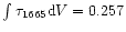 $\int \tau_{1665} {\rm d}V
= 0.257$