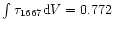 $\int \tau_{1667} {\rm d}V = 0.772$