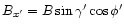 $B_{x'}=B
\sin\gamma' \cos\phi'$