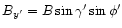 $B_{y'}=B \sin\gamma' \sin\phi'$