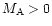 $M_{\rm A}>0$