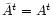 $\tilde{A}^t=A^t$