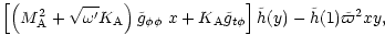 $\displaystyle \left[
\left(M_{\rm A}^2+\sqrt{\omega'}K_{\rm A}\right)
\tilde g_...
...\rm A} \tilde g_{t\phi}
\right] \tilde{h}(y)
-\tilde{h}(1)\tilde{\varpi}^2 x y,$