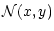 $\displaystyle \mathcal{N}(x,y)$