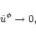 \begin{displaymath}\tilde{u}^\phi \to 0,
\end{displaymath}