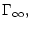 $\displaystyle \Gamma_\infty,$
