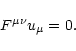\begin{displaymath}F^{\mu\nu} u_\mu = 0.
\end{displaymath}
