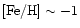$\rm [Fe/H] \sim-1$