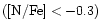 $(\rm [N/Fe] < -0.3)$