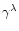 $\gamma^\lambda$