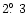 $2\hbox{$.\!\!^\circ$ }3$
