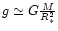 $g\simeq G{M\over R_*^2}$