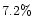 $7.2 \%$
