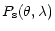 $\displaystyle P_{\rm s}(\theta,\lambda)$
