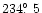 $234 \hbox{$.\!\!^\circ$ }5$