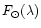 $F_{\odot}(\lambda)$