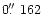 $0\hbox{$.\!\!^{\prime\prime}$ }162$