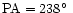 ${\rm PA}=238\hbox{$^\circ$ }$