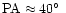 ${\rm PA}\approx 40\hbox{$^\circ$ }$
